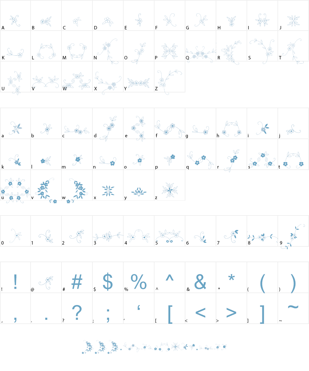 Menina Graciosa Ornaments Two Font Character